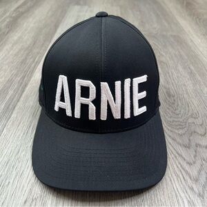 Arnold Palmer's Arnie G/FORE Men's Adjustable OSFA Snapback Hat Cap Black Golf‎